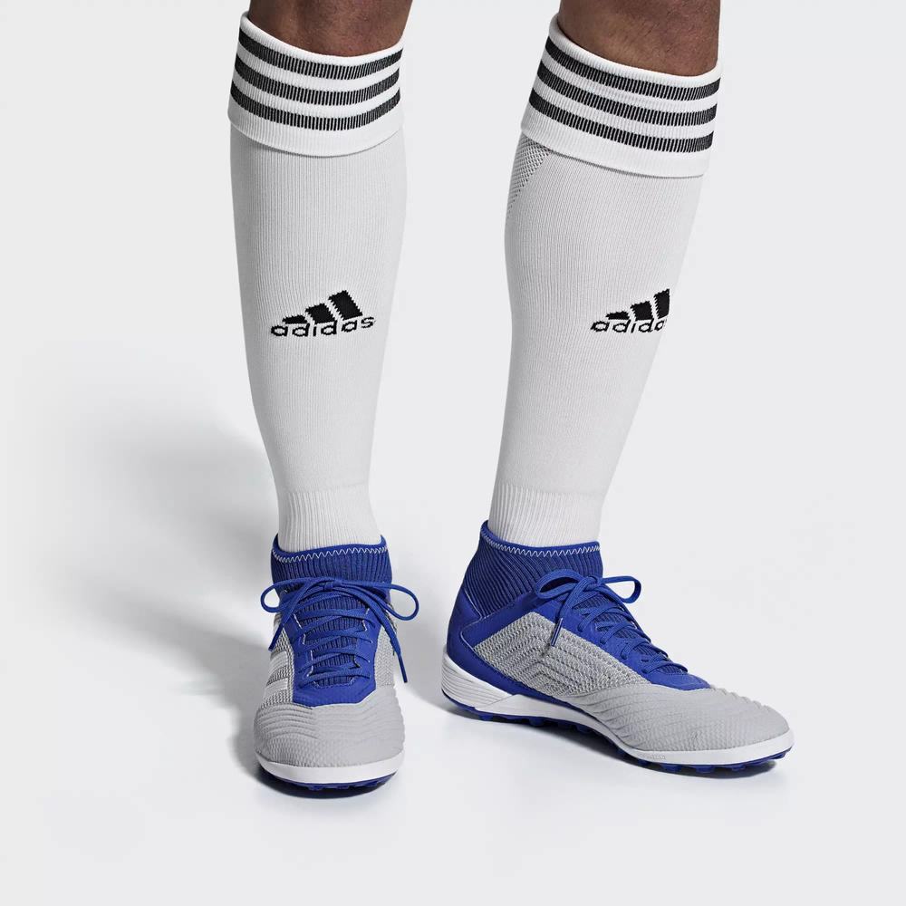 Adidas Predator Tango 19.3 Turf Tenis De Futbol Grises Para Hombre (MX-54077)